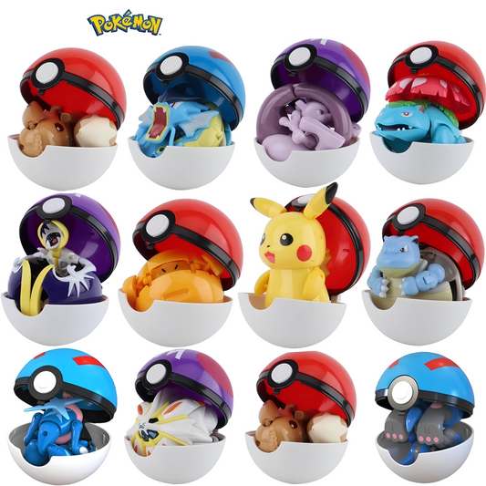 Figurines Pokémon avec pokéball