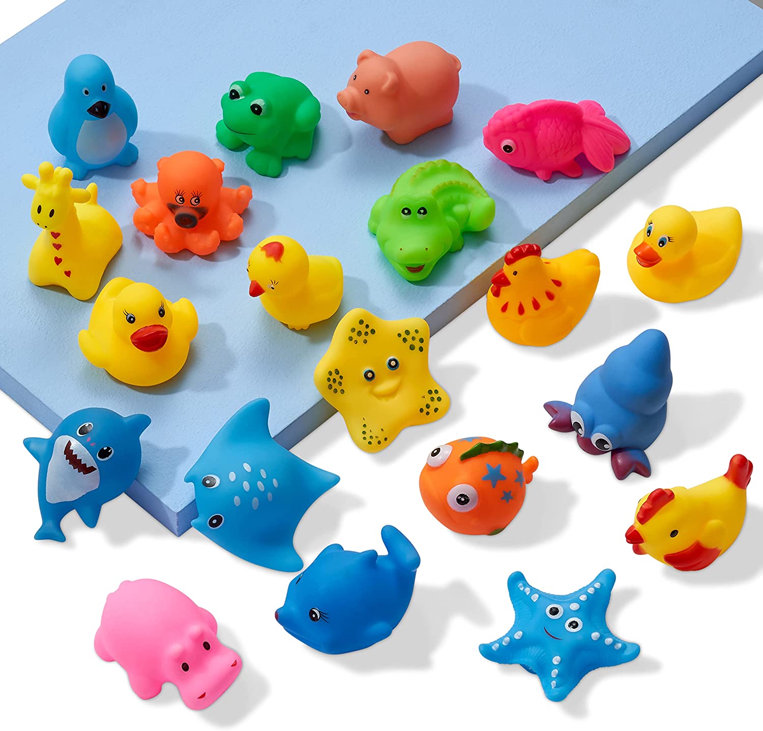 Lot de 10 jouet pour le bain enfant bébé figurine animal - Salle